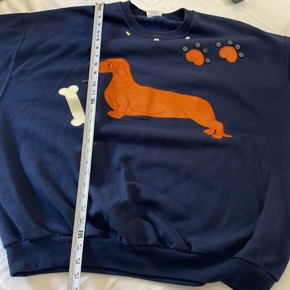 Jerzees custom Dachshund Dog embroidered Sweatshirt size 2X - Picture 6 of 6